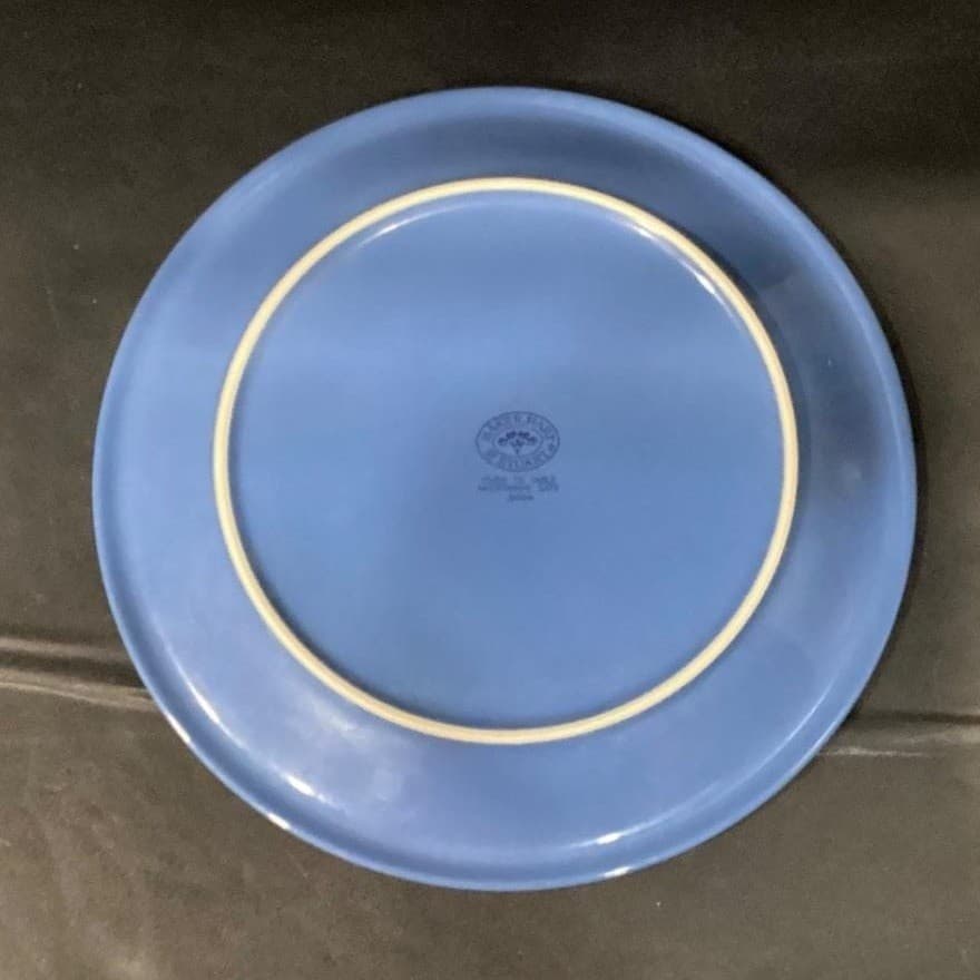 Vintage Baker Hart Stuart Blue Dinner Plates 11" Set of 2 - Thumbnail 4