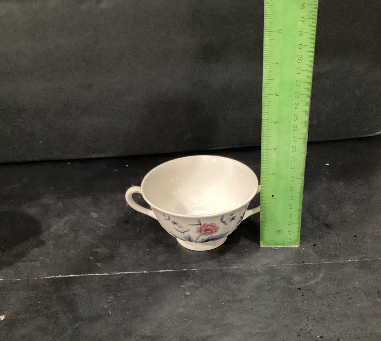 Two Wedgwood Williamsburg Potpourri Footed Cream Soup Bowls Nk510 England - Thumbnail 6