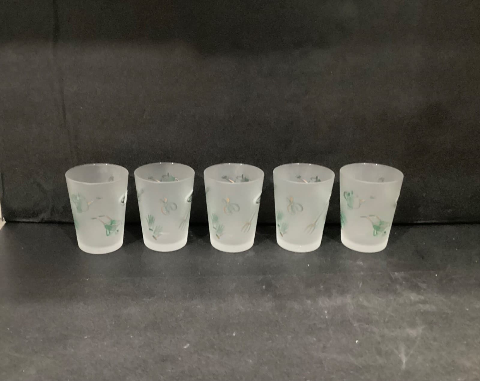 Barakura English Gardens Set of 5 Frosted Cup Gift Set Imported from Japan New - Thumbnail 8