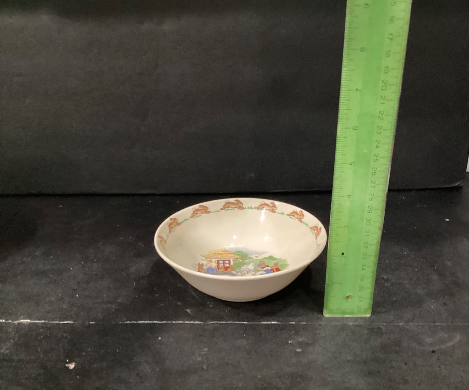 1936 Royal Doulton Bunnykins Cereal Bowl Vintage Collectors England Set of 2 - Thumbnail 5