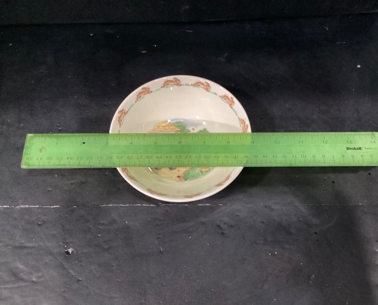 1936 Royal Doulton Bunnykins Cereal Bowl Vintage Collectors England Set of 2 - Thumbnail 6