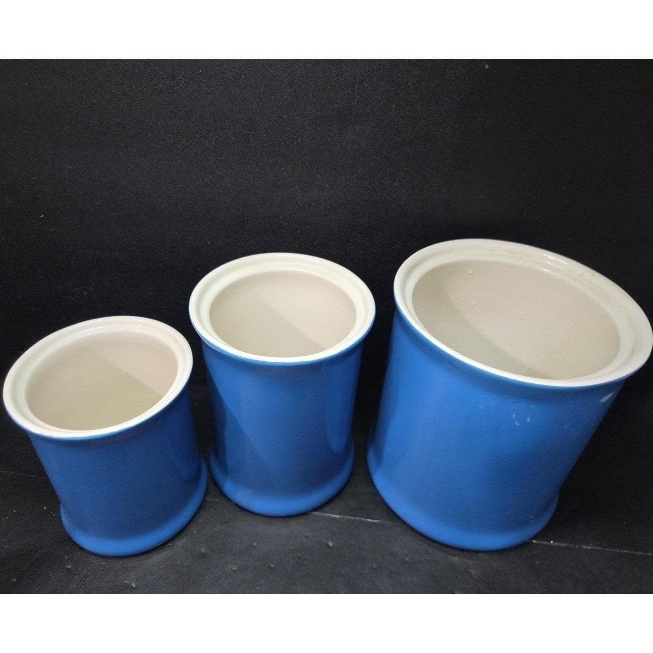 Williams Sonoma Blue Lidded Canisters, Set of 3, Replacement Kitchenware, Jars - Thumbnail 7
