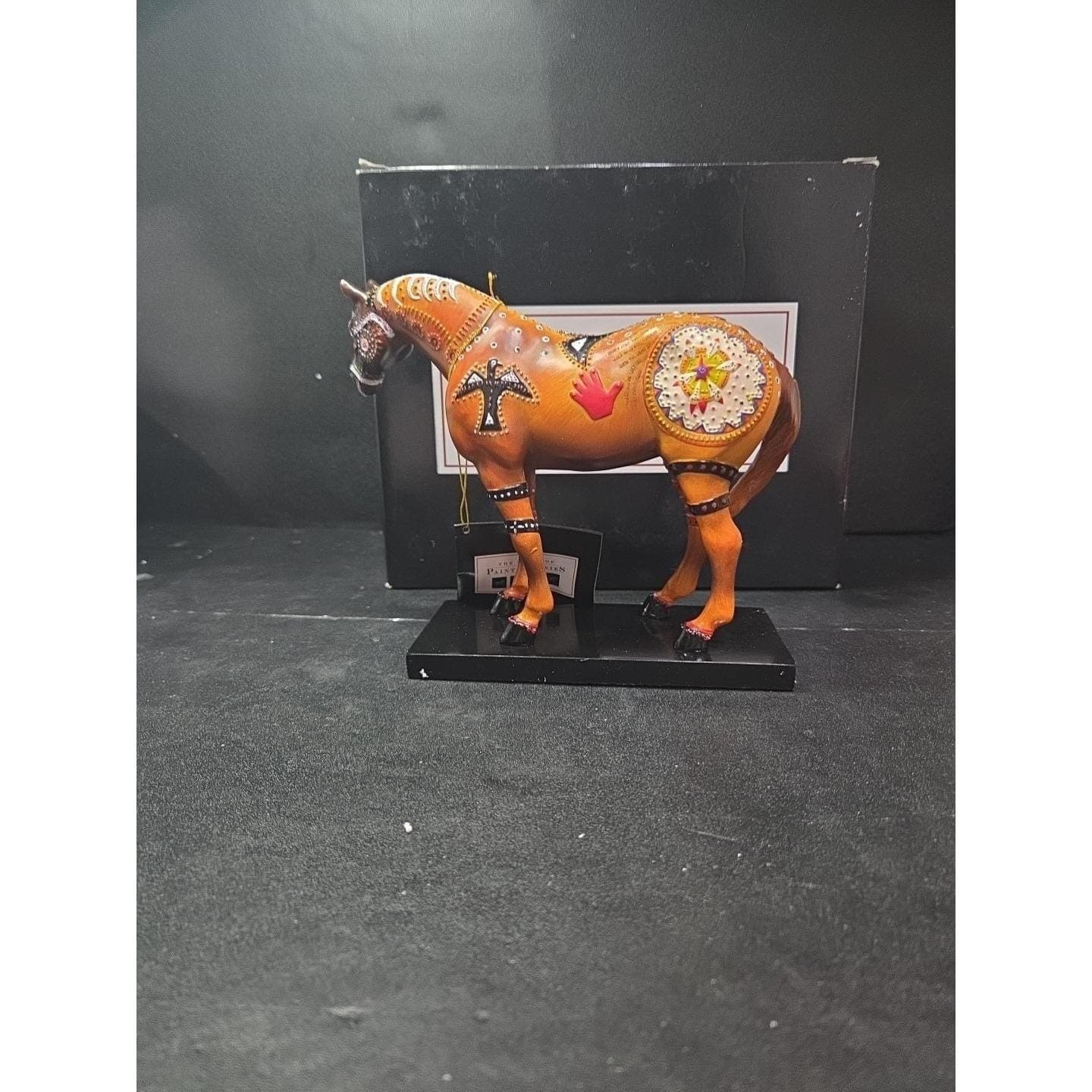 Trail Of Painted Ponies Ghost Horse Figurine, 1st Edition #1544 1E/1449, Box/Tag - Thumbnail 6
