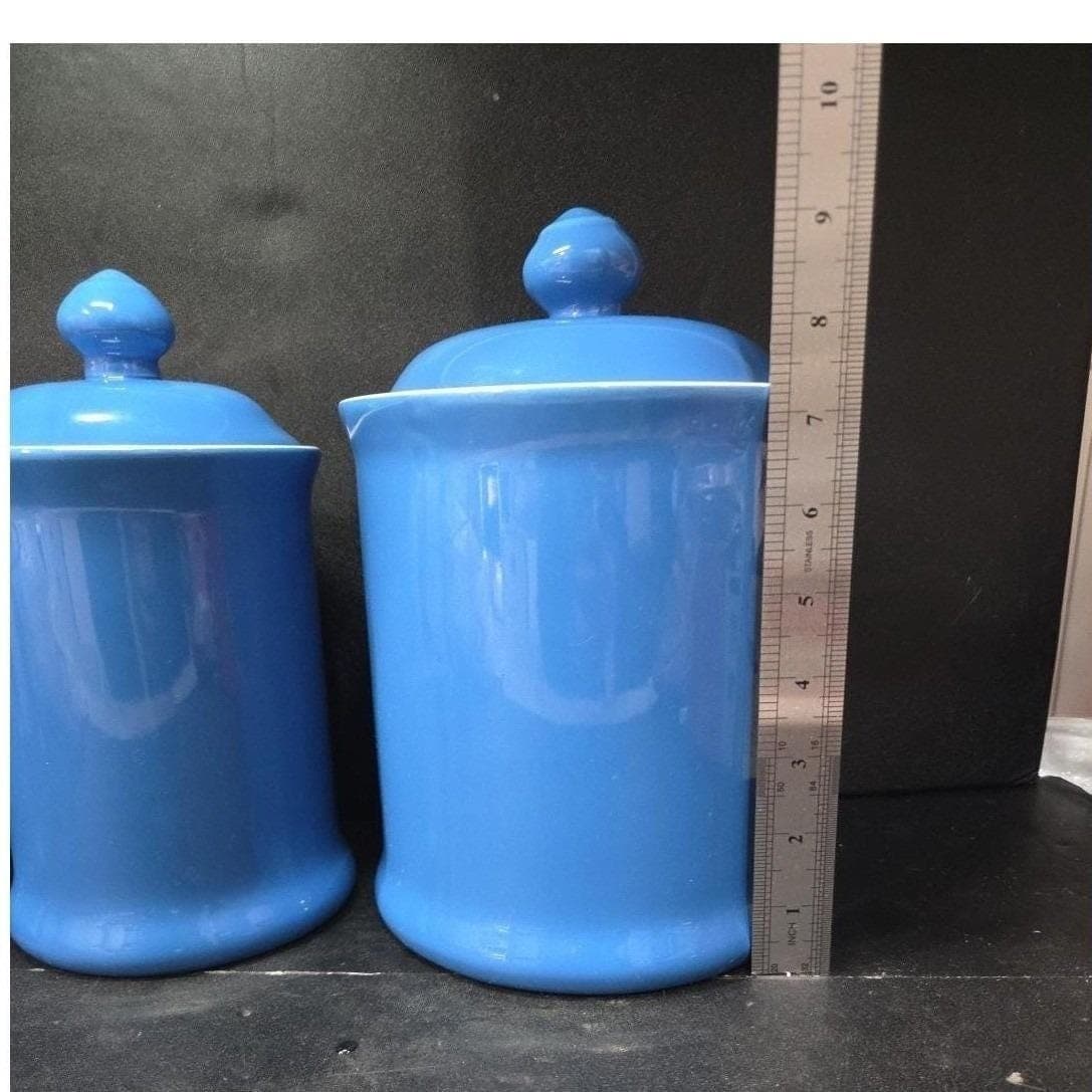 Williams Sonoma Blue Lidded Canisters, Set of 3, Replacement Kitchenware, Jars - Thumbnail 13