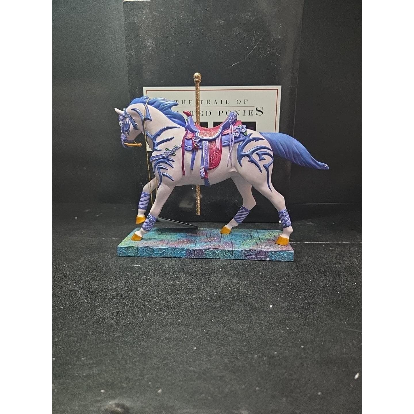 Trail of Painted Ponies Vi's Violet Vision Statue, 1st Edition #1476 1E/2287 Box - Thumbnail 6
