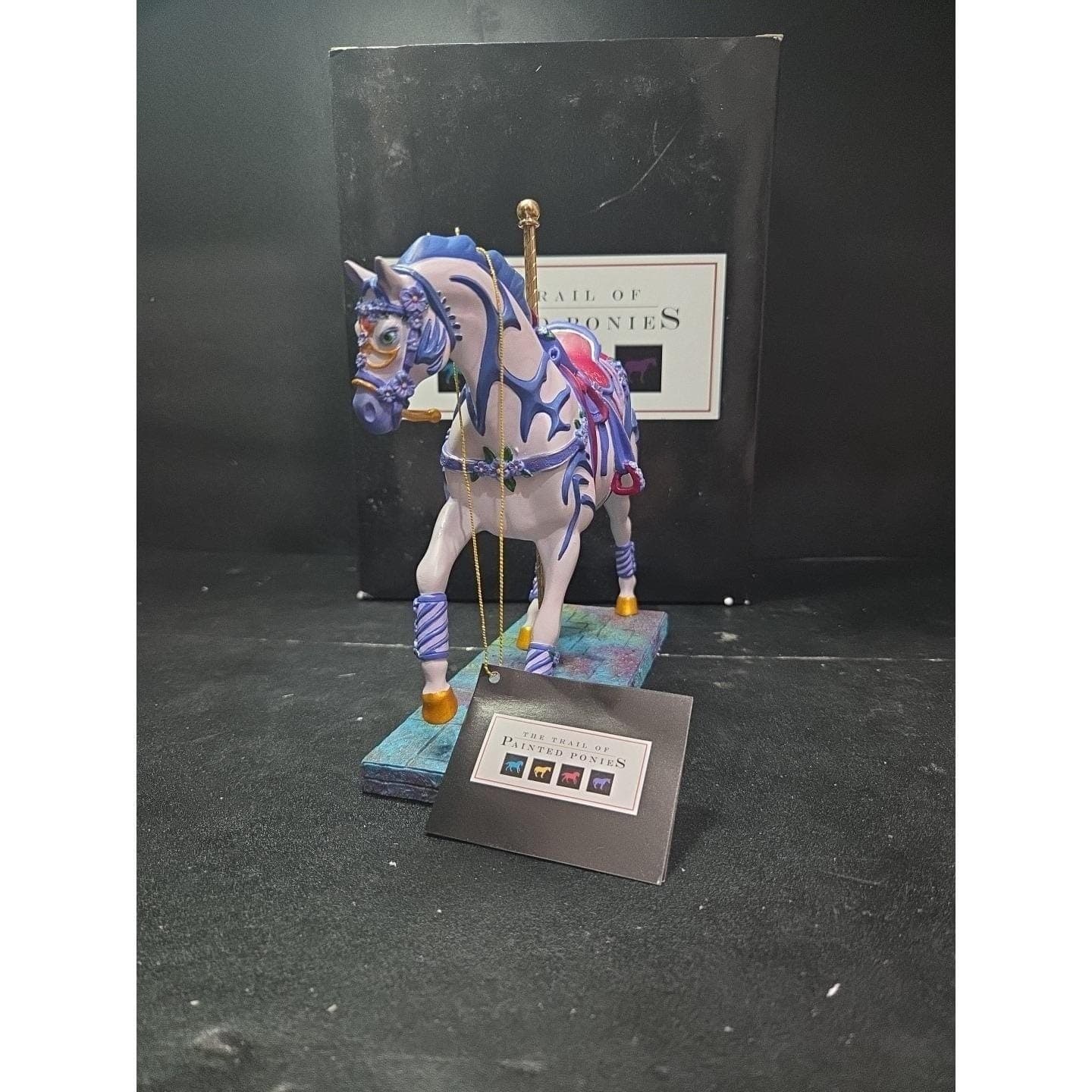 Trail of Painted Ponies Vi's Violet Vision Statue, 1st Edition #1476 1E/2287 Box - Thumbnail 2