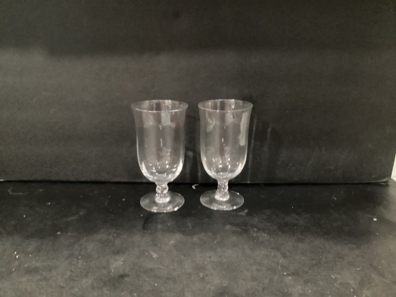 Fostoria Cellini Optic Ice Tea Goblet Set of 2 *