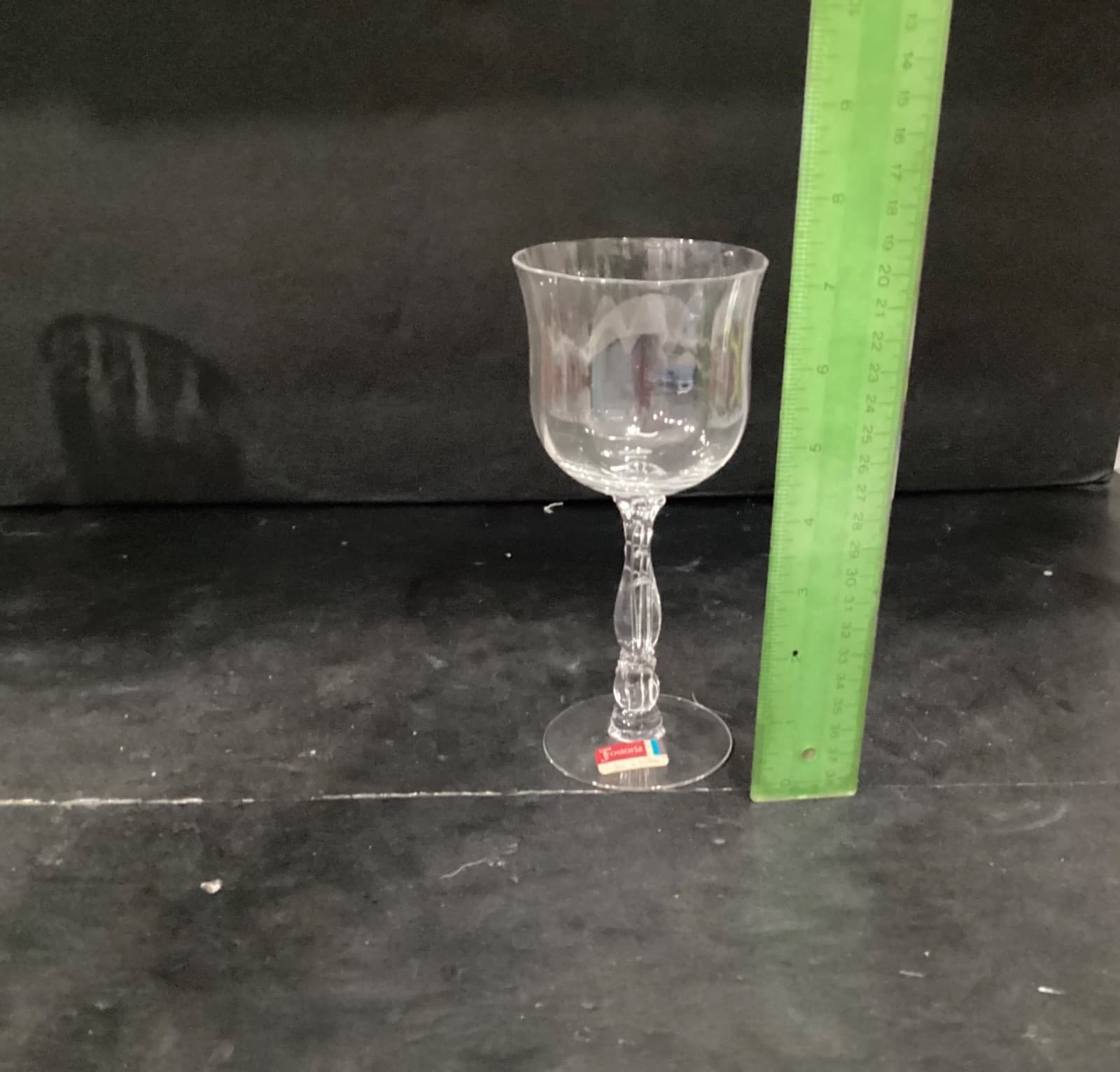 Fostoria Crystal Cellini Loop Optic Iced Tea Glasses Goblets Set of 4 - Thumbnail 5