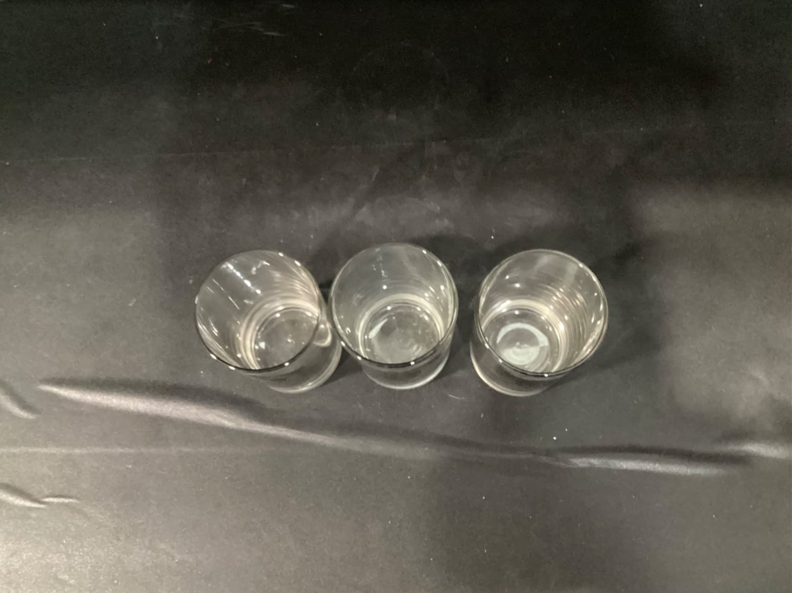 3 ~ Jack Daniels OLD No 7 Glitter Logo Whiskey Glasses ~ Weighted Base - Thumbnail 3