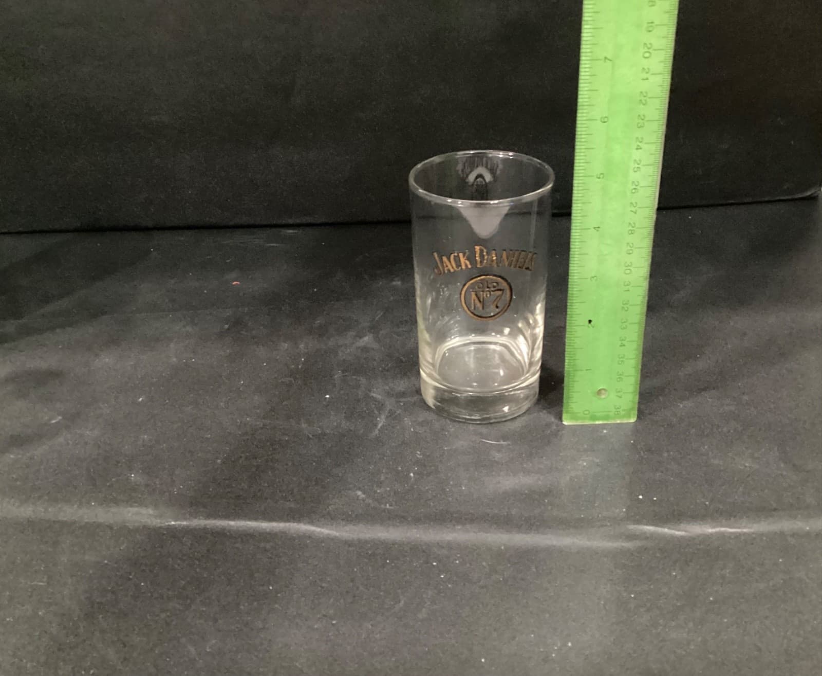 3 ~ Jack Daniels OLD No 7 Glitter Logo Whiskey Glasses ~ Weighted Base - Thumbnail 5