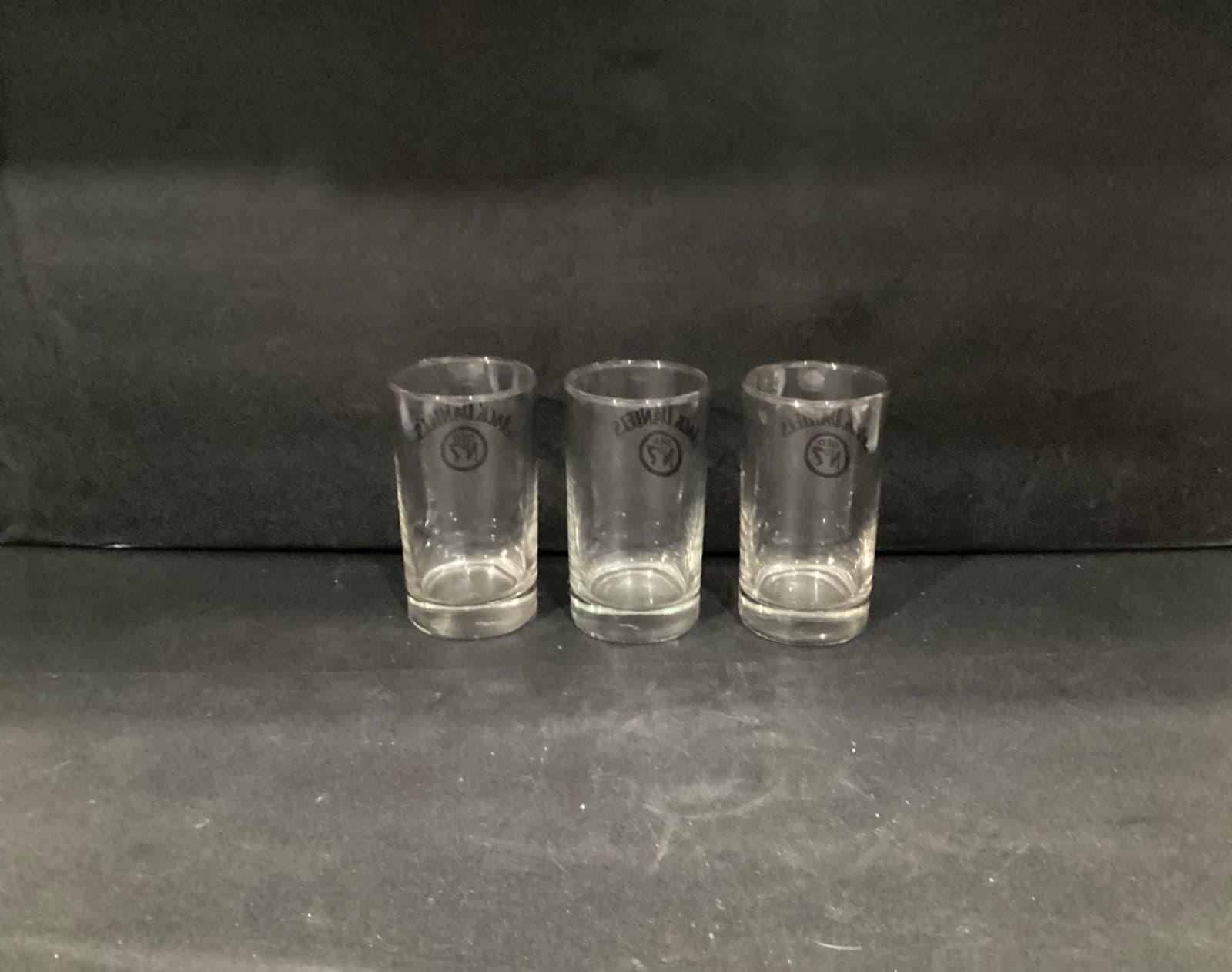 3 ~ Jack Daniels OLD No 7 Glitter Logo Whiskey Glasses ~ Weighted Base - Thumbnail 9