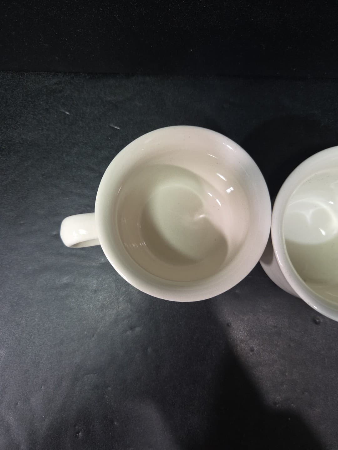 Restaurant Beige Coffee Mugs, Set Of 2, Vintage Cream Mugs, Classic Collectibles - Thumbnail 6