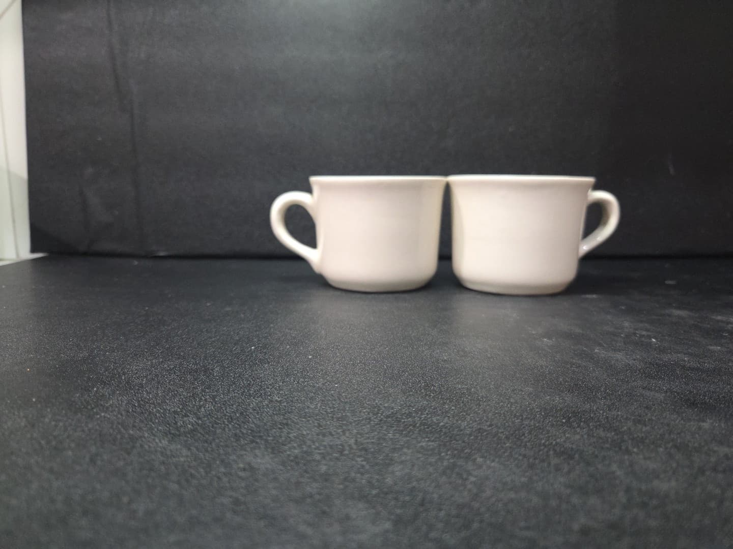 Restaurant Beige Coffee Mugs, Set Of 2, Vintage Cream Mugs, Classic Collectibles - Thumbnail 3