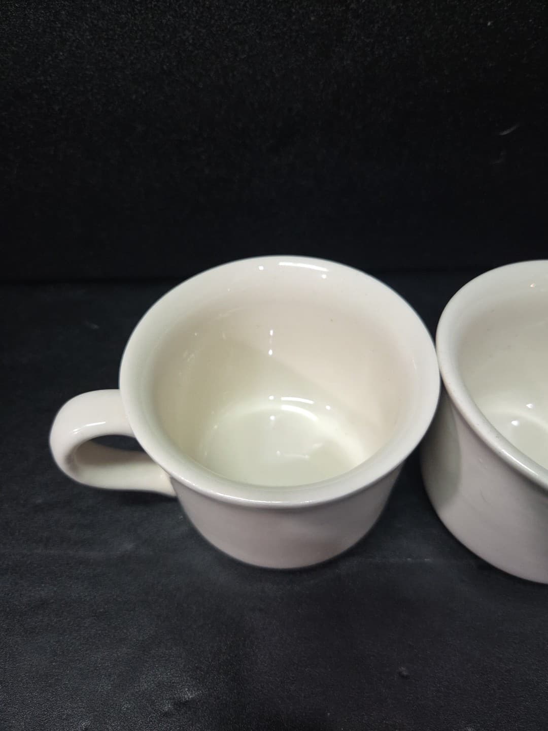 Restaurant Beige Coffee Mugs, Set Of 2, Vintage Cream Mugs, Classic Collectibles - Thumbnail 5