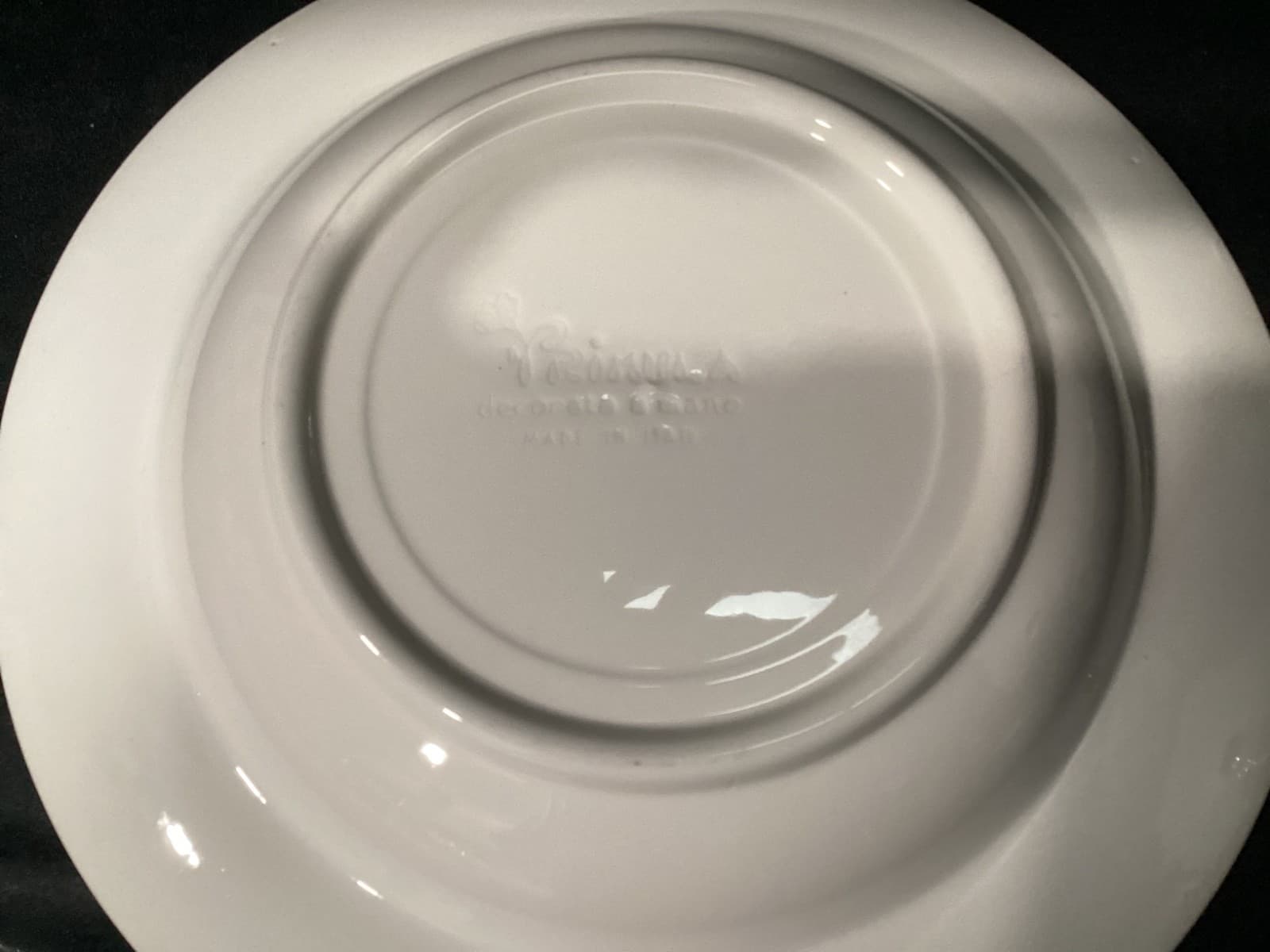 Set Of 3 Primula 9" Soup Salad Striped Rimmed Bowls Italy - Thumbnail 4