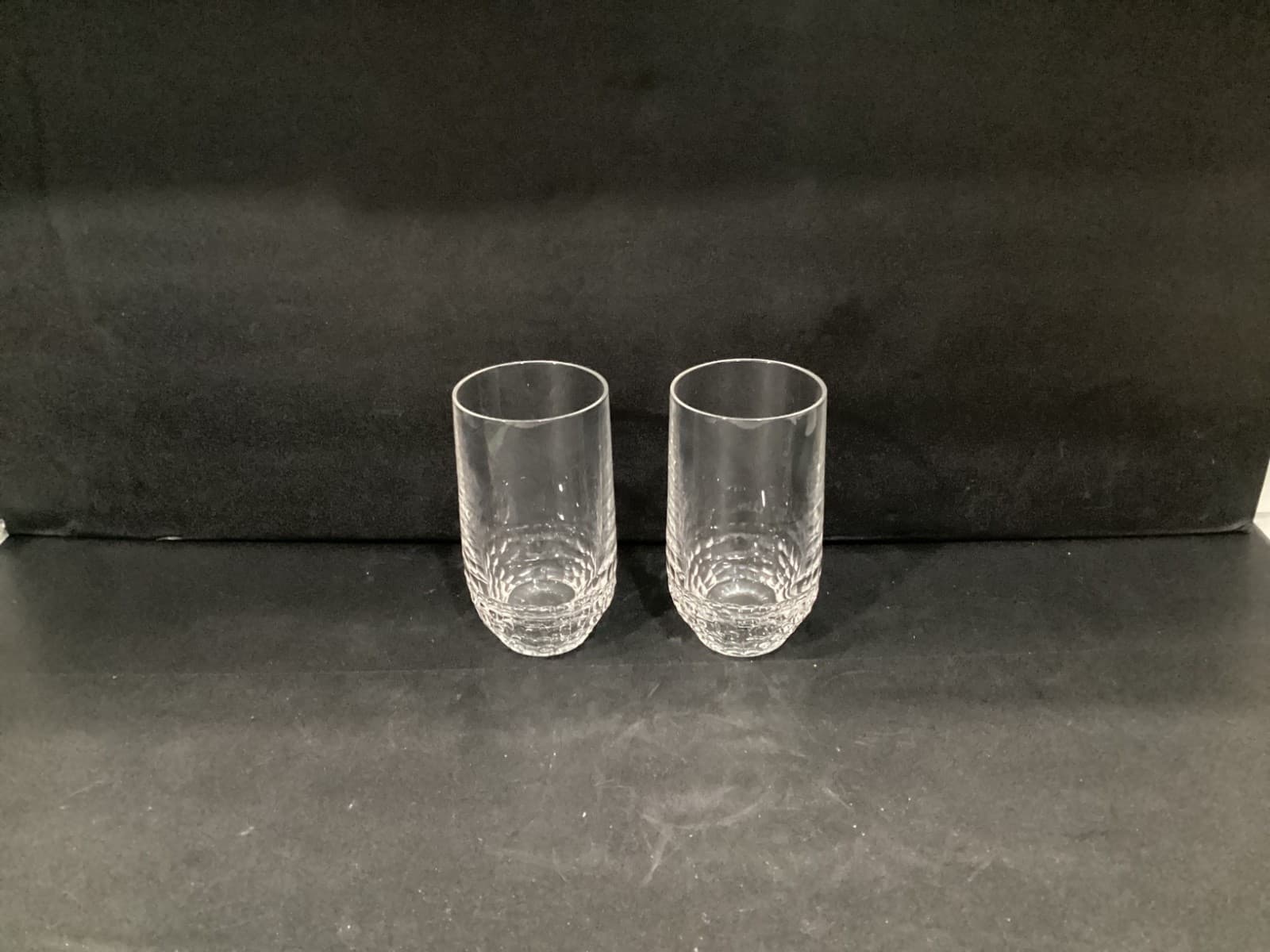 2 Mikasa Broadway Highball Water Juice Glasses 5.5” Nachtmann