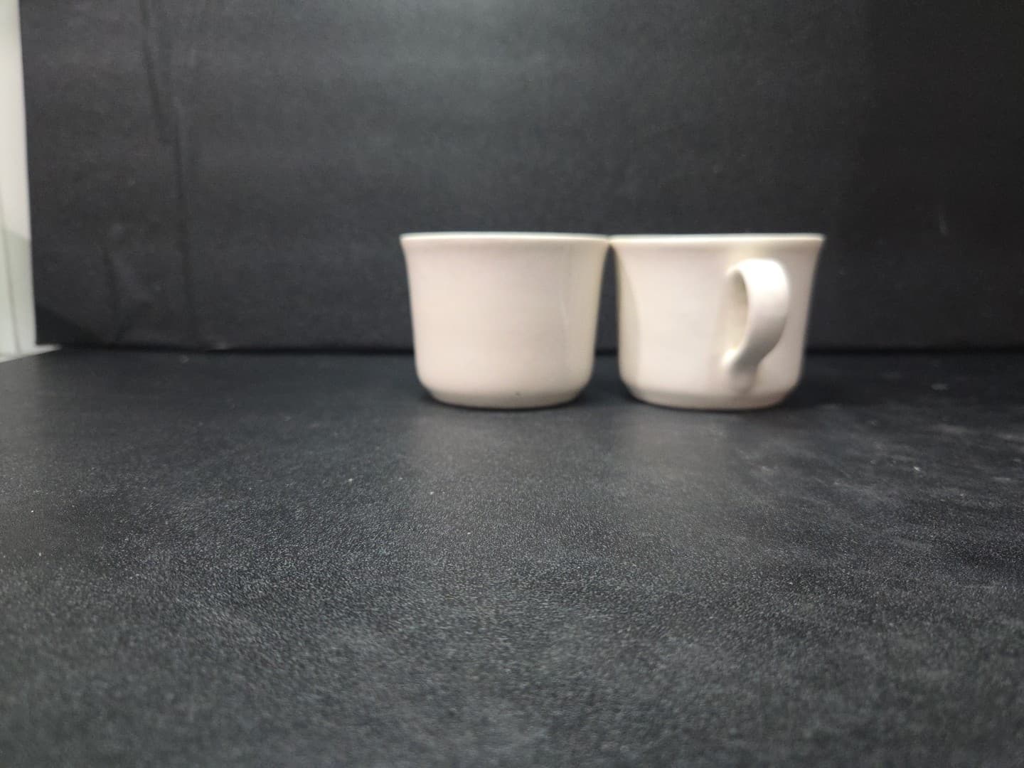 Restaurant Beige Coffee Mugs, Set Of 2, Vintage Cream Mugs, Classic Collectibles - Thumbnail 4