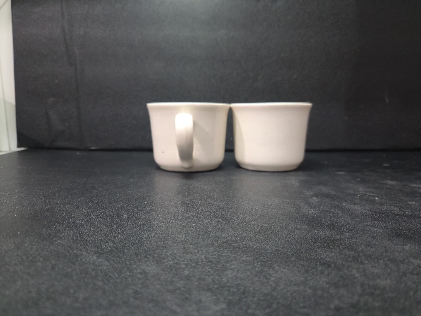 Restaurant Beige Coffee Mugs, Set Of 2, Vintage Cream Mugs, Classic Collectibles - Thumbnail 2