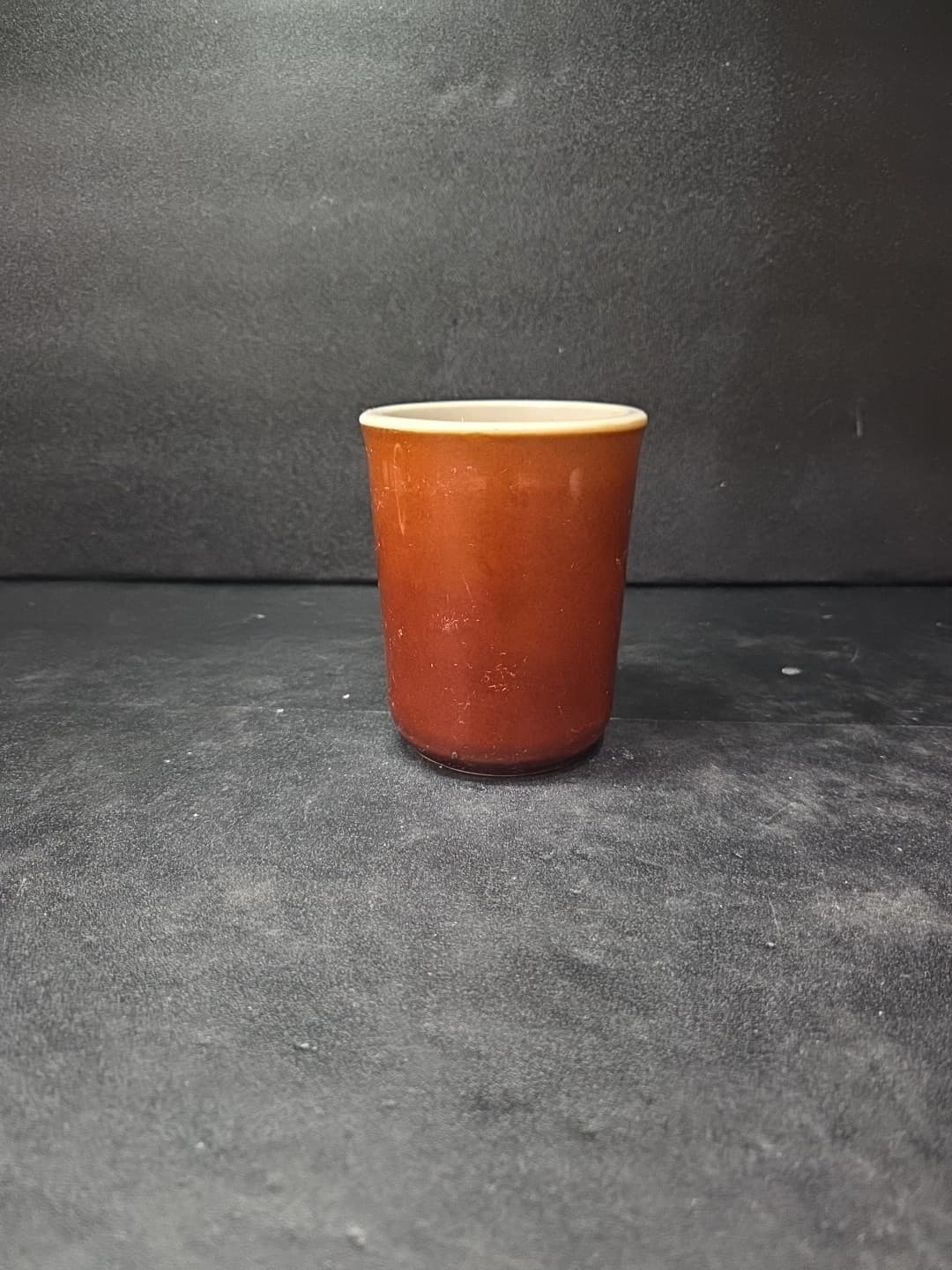 Rego Brown Stoneware Coffee Cups, Rustic Coffee Mug, Vtg Collectible Stoneware - Thumbnail 2