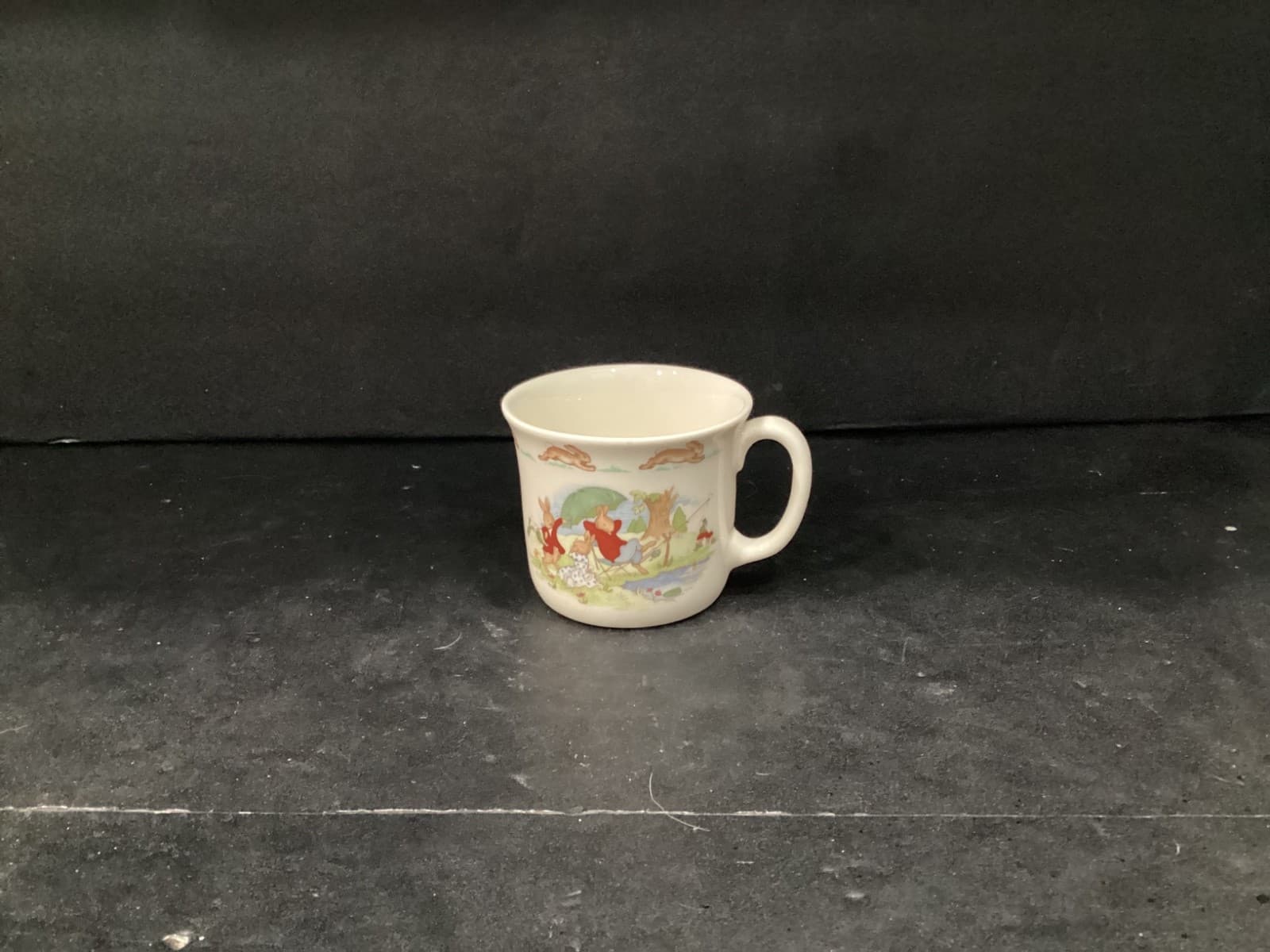 Royal Doulton 1936 Bunnykins Fishing Scene Vintage Fine Bone China Mug Cup - Thumbnail 9