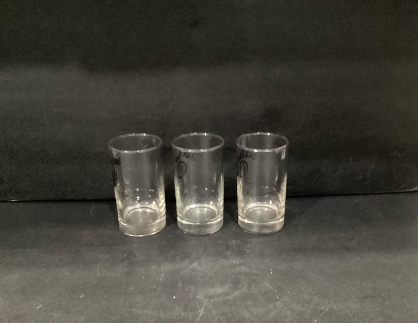 3 ~ Jack Daniels OLD No 7 Glitter Logo Whiskey Glasses ~ Weighted Base - Thumbnail 10