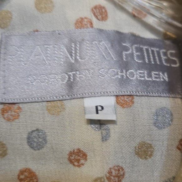 Dorothy Schoelen Platinum Petites Blazer, Vintage Celestial Sun Art to Wear - Thumbnail 5