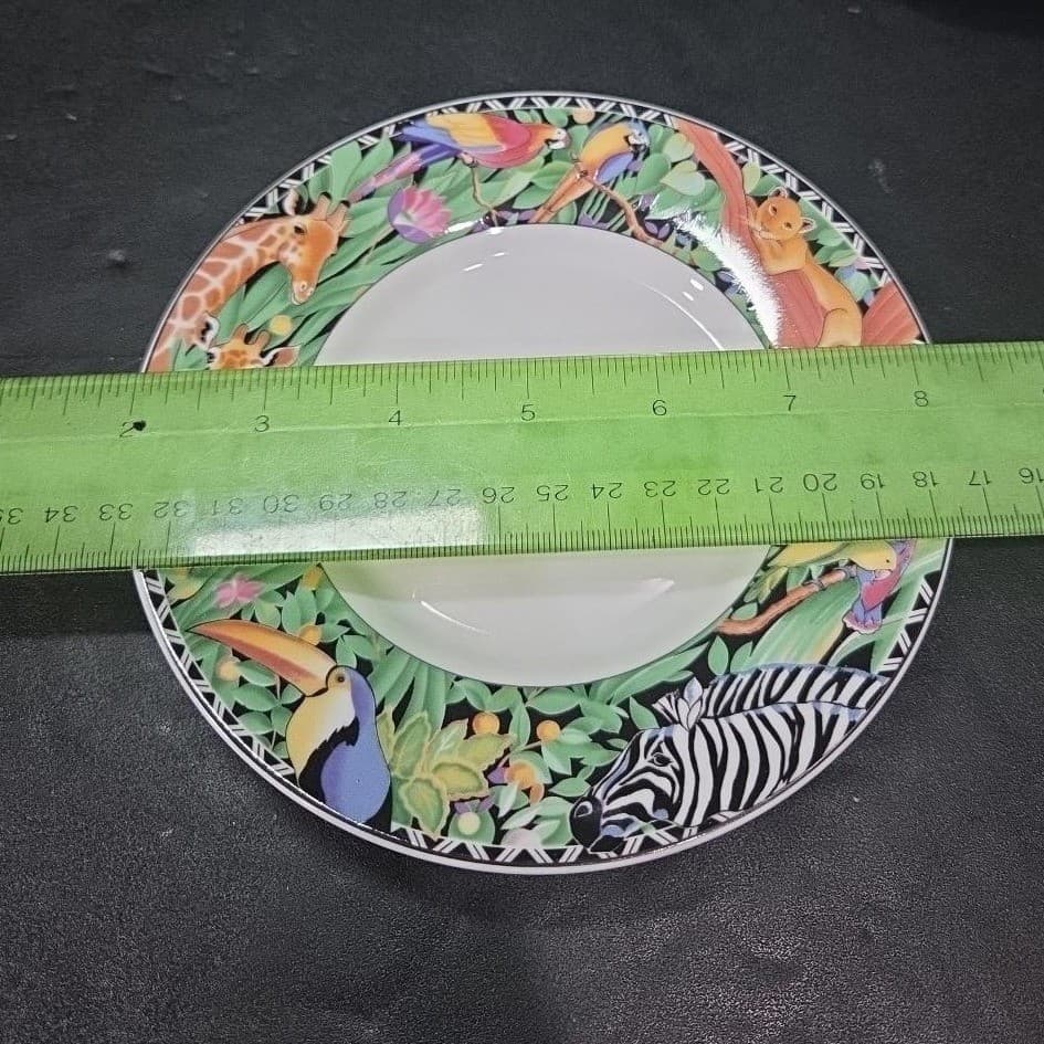 Ultra Porcelain by Sakura Magic Jungle Cup & Saucers, Set of 4 Vintage Tableware - Thumbnail 8