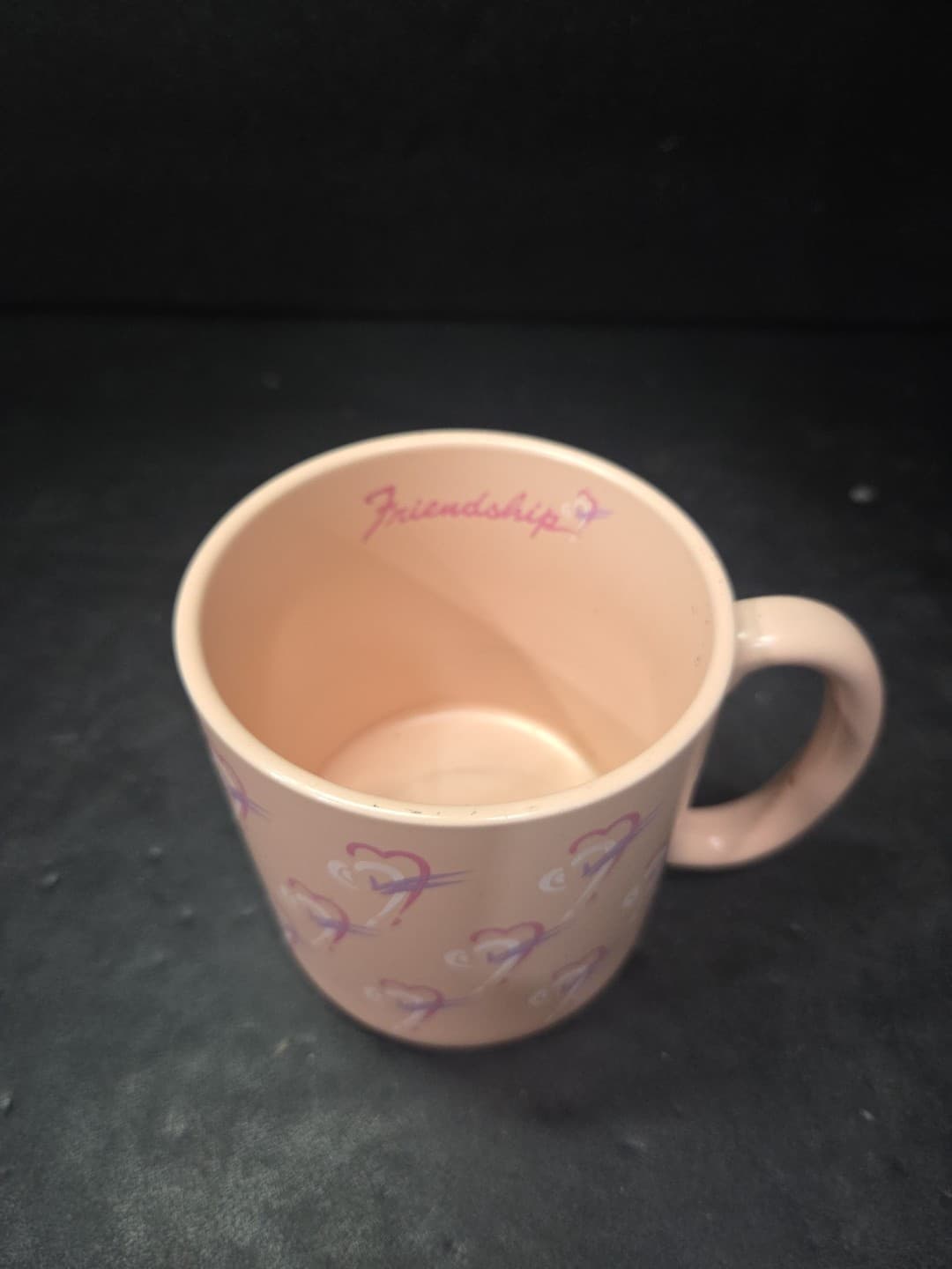 Applause Friendship Coffee Mug, Pink Hearts Collectible, Nostalgic Coffee Cup - Thumbnail 5