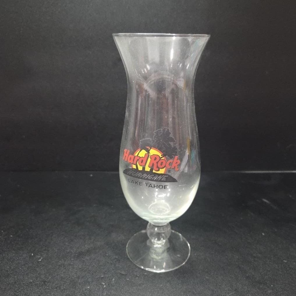 Hard Rock Cafe Lake Tahoe Hurricane Glass, Vintage Style Glassware, Drinkware - Thumbnail 2