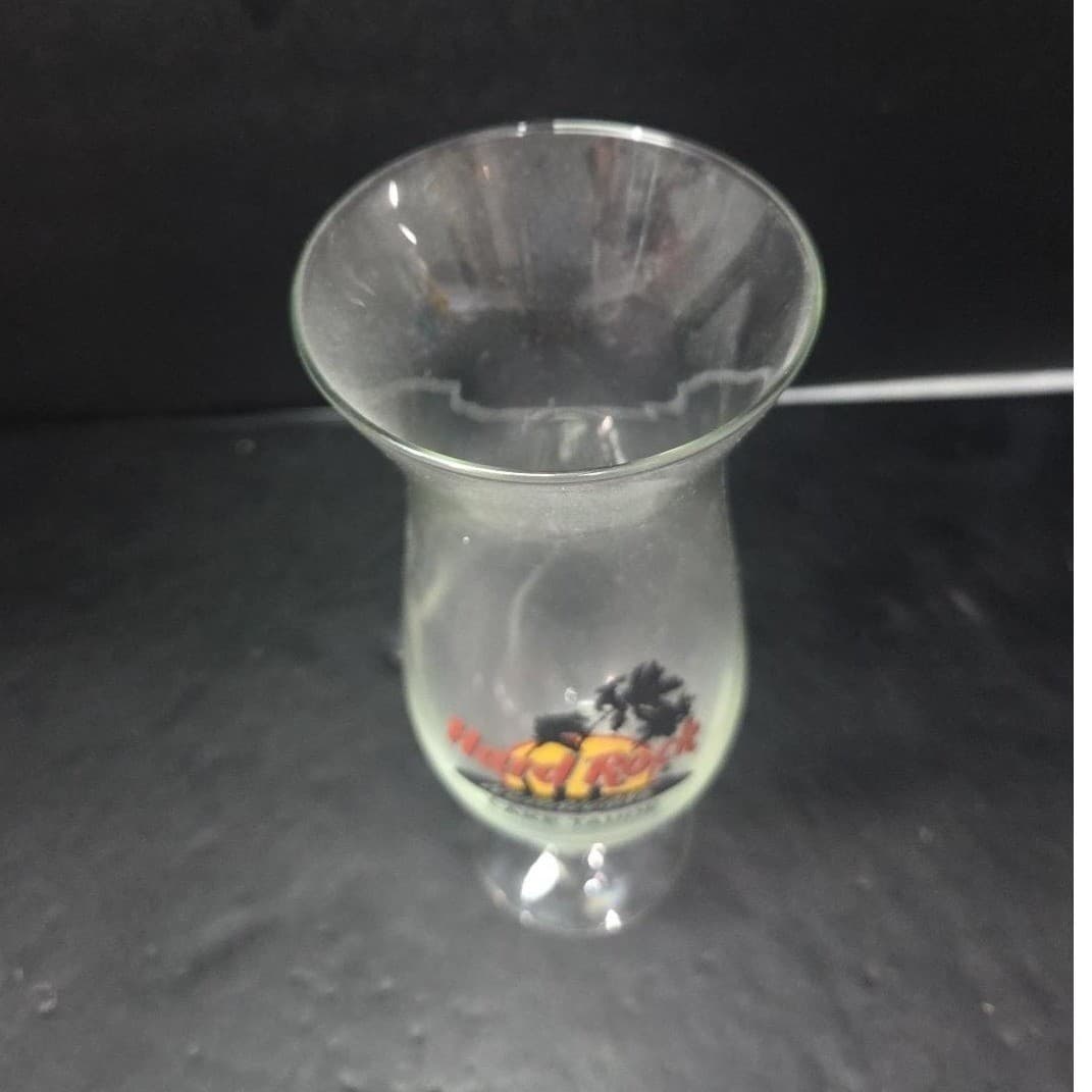 Hard Rock Cafe Lake Tahoe Hurricane Glass, Vintage Style Glassware, Drinkware - Thumbnail 6