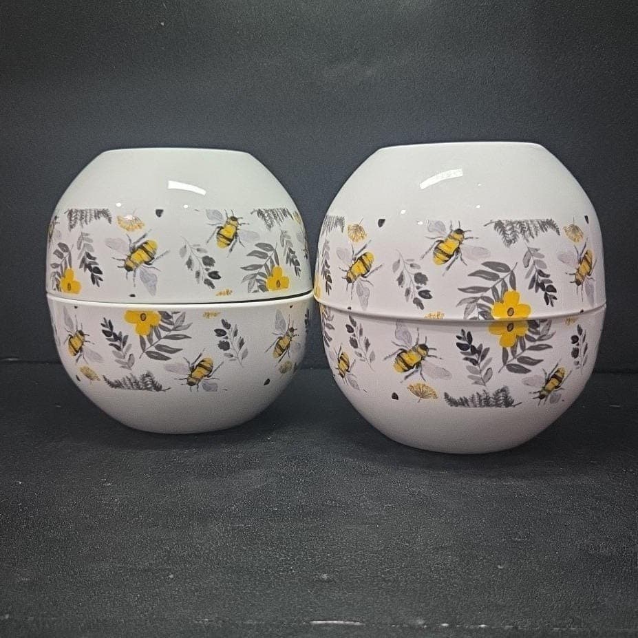 Royal Norfolk Spring Bee Cereal Bowls, Set of 4, Vintage Style Dishware - Thumbnail 6
