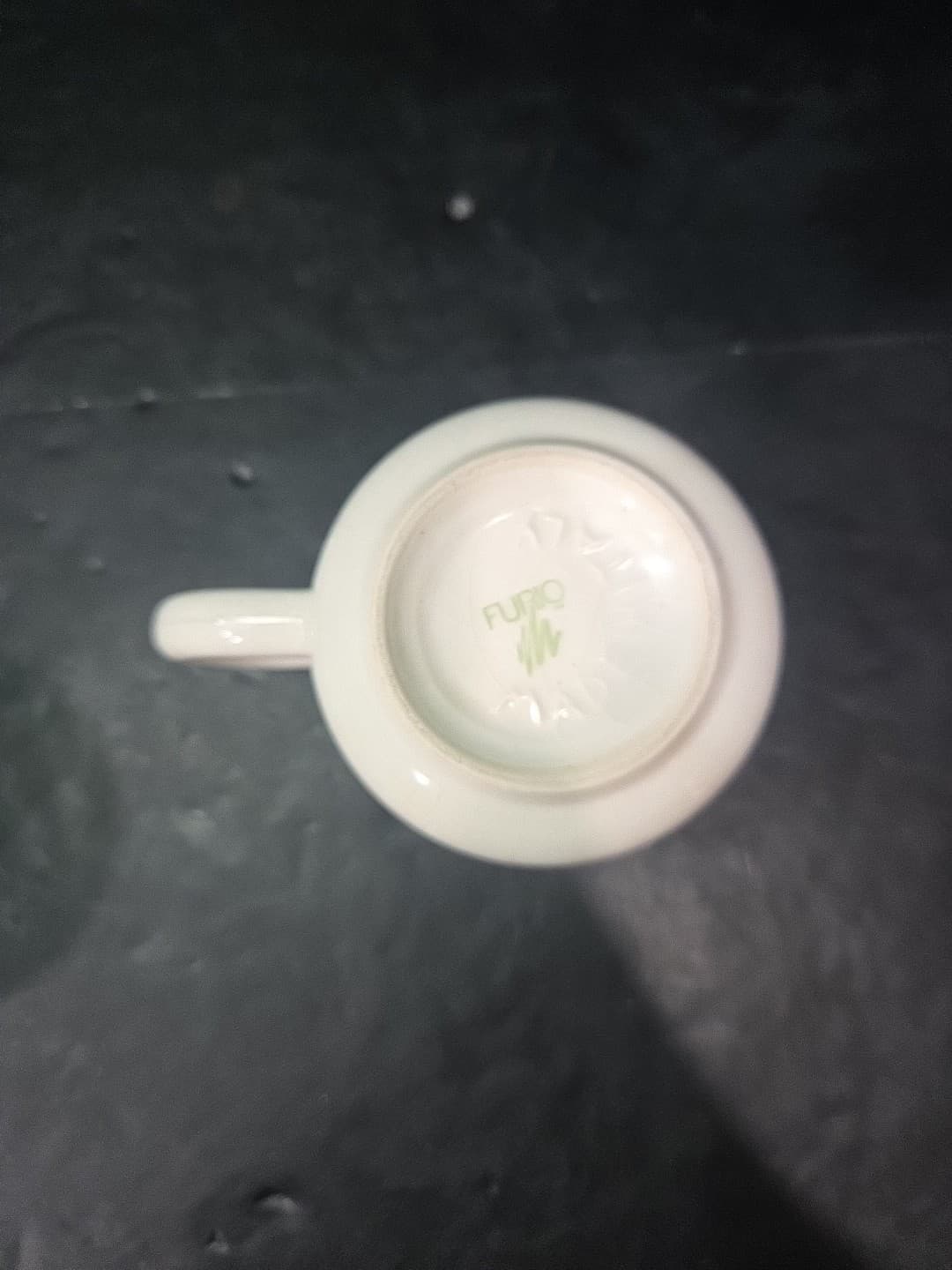 Furio Crackled Stoneware Mug, Vintage White Yellow Coffee Mug, Italian Tea Cup - Thumbnail 7