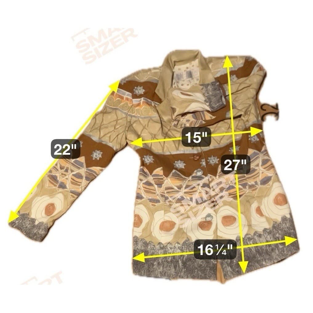 Dorothy Schoelen Platinum Petites Blazer, Vintage Celestial Sun Art to Wear - Thumbnail 2