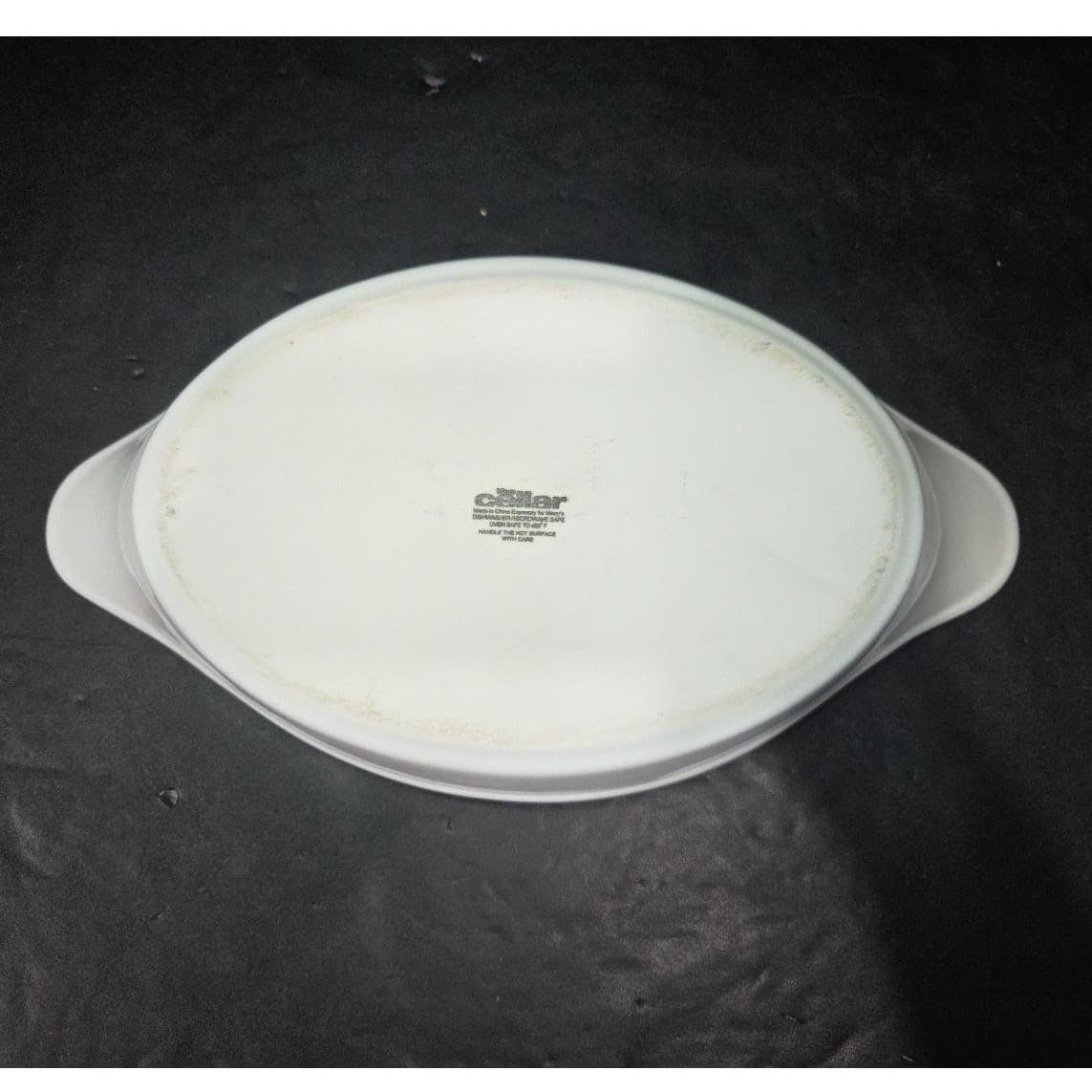 The Cellar Whiteware Oval Casserole Dish, Vintage Style Bakeware, Kitchenware - Thumbnail 4