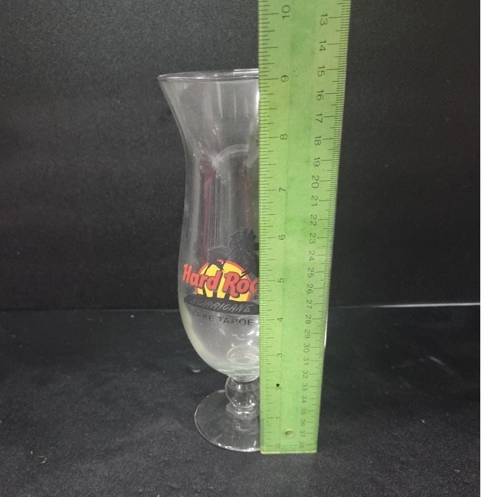 Hard Rock Cafe Lake Tahoe Hurricane Glass, Vintage Style Glassware, Drinkware - Thumbnail 9