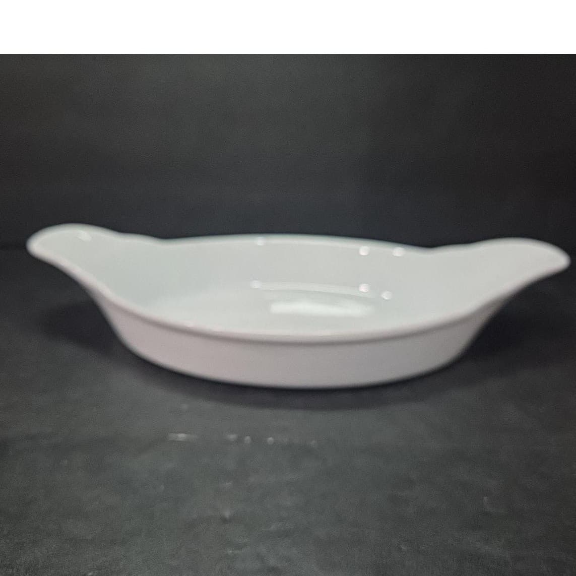 The Cellar Whiteware Oval Casserole Dish, Vintage Style Bakeware, Kitchenware - Thumbnail 2