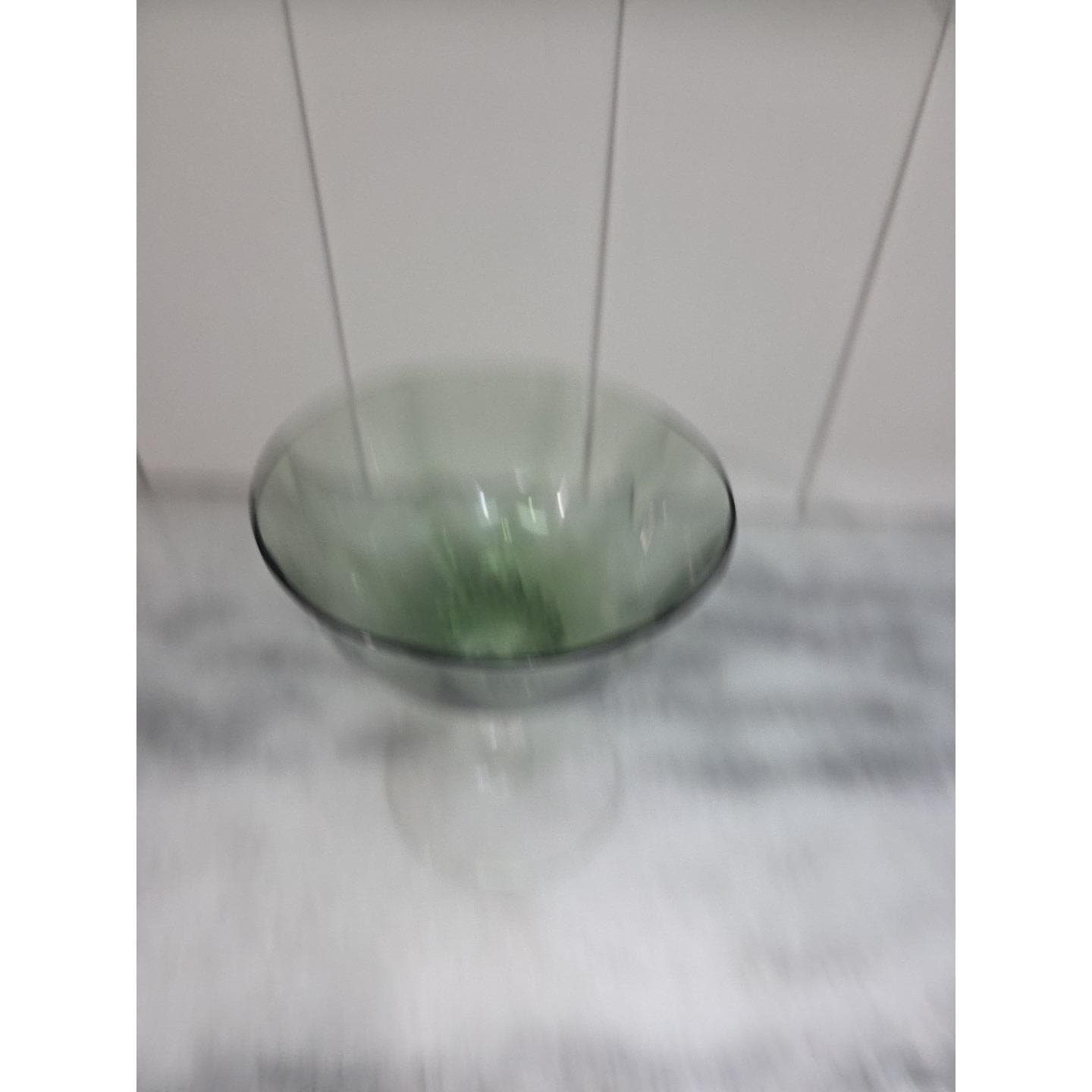 Gorham Octette Green Champagne Glass, Tall Sherbet Dish, Vintage Twisted Stem - Thumbnail 5