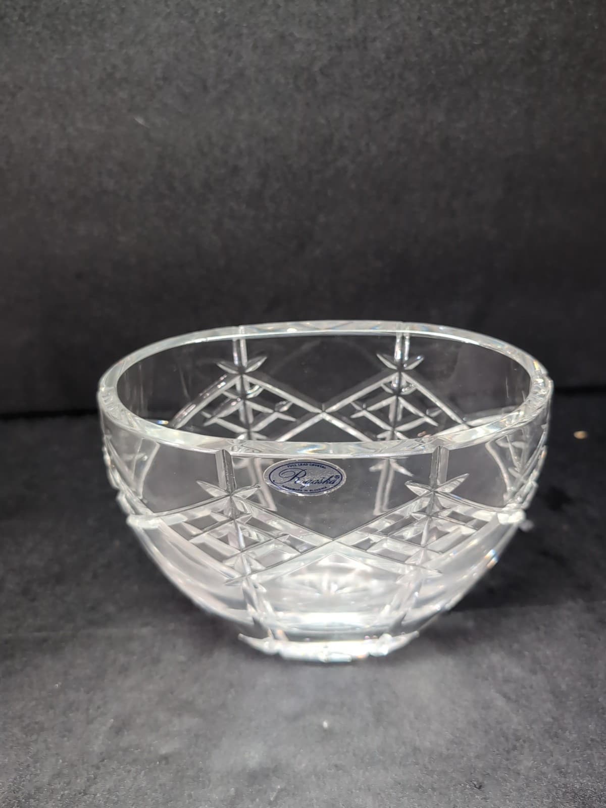 Rogaska Signed Crystal Vase, Heavy Decorative Glass, Elegant Vase, Home Decor - Thumbnail 5