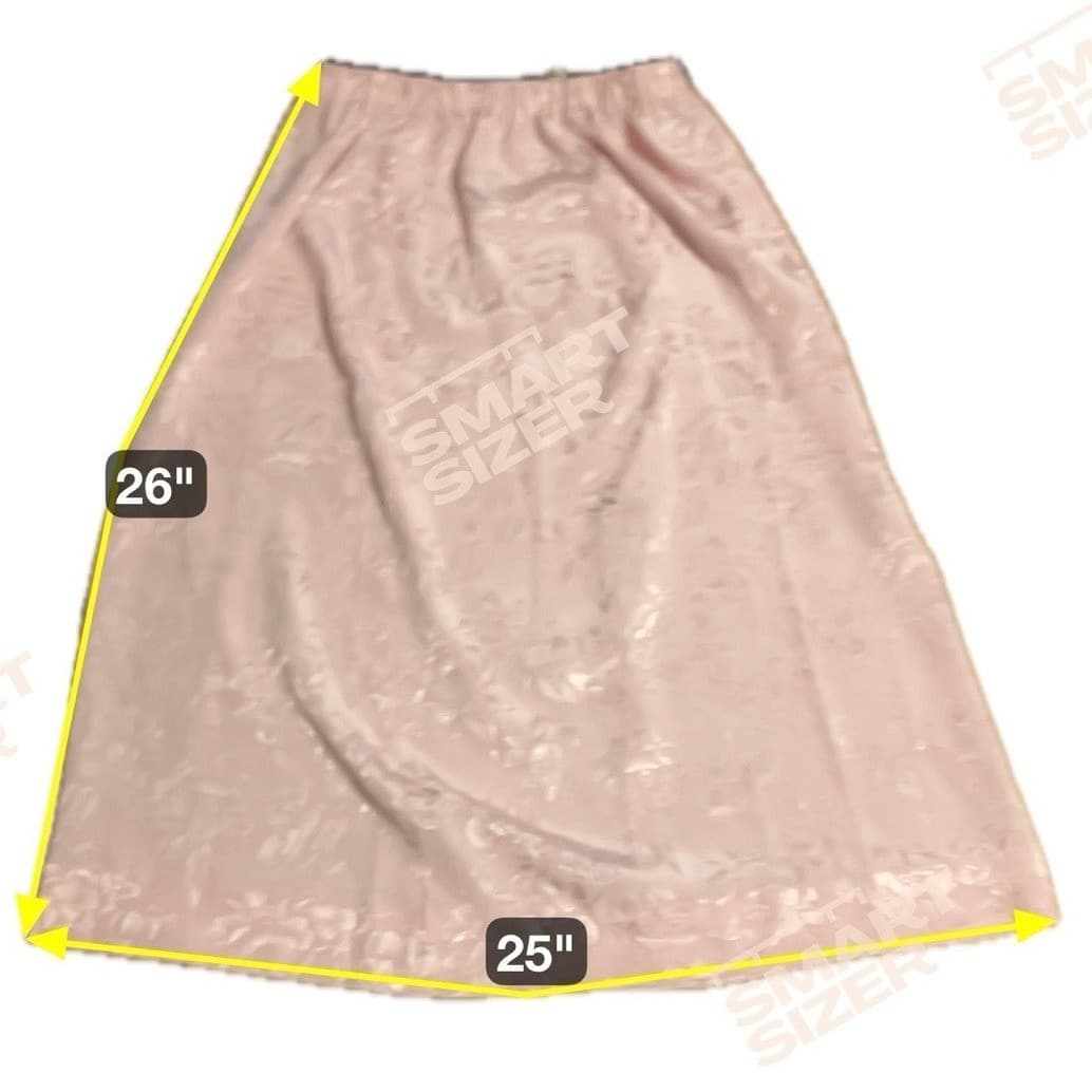 Jerrie Lurie Pink Floral Jacquard Peplum Top and Midi Skirt, Vintage Women's Set - Thumbnail 3