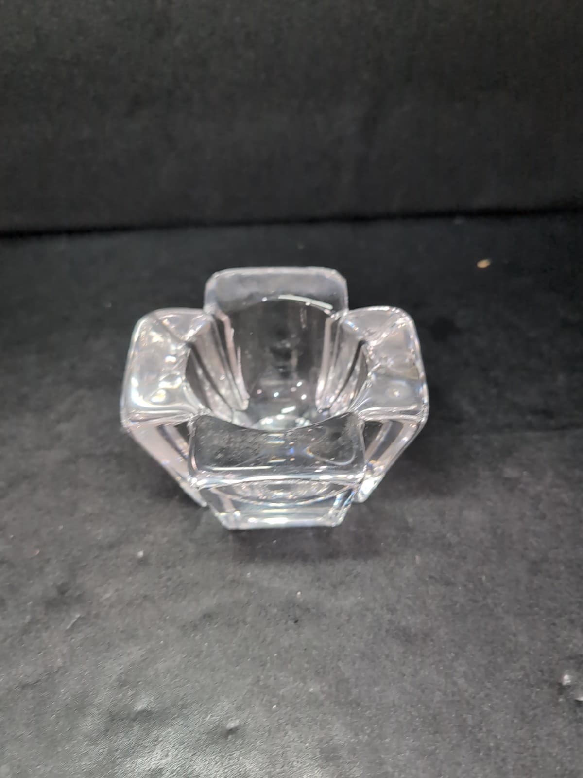Anna Ehrner Orrefors Cross Votive Candle, Vintage Home Decor, Tea Light Holder - Thumbnail 2