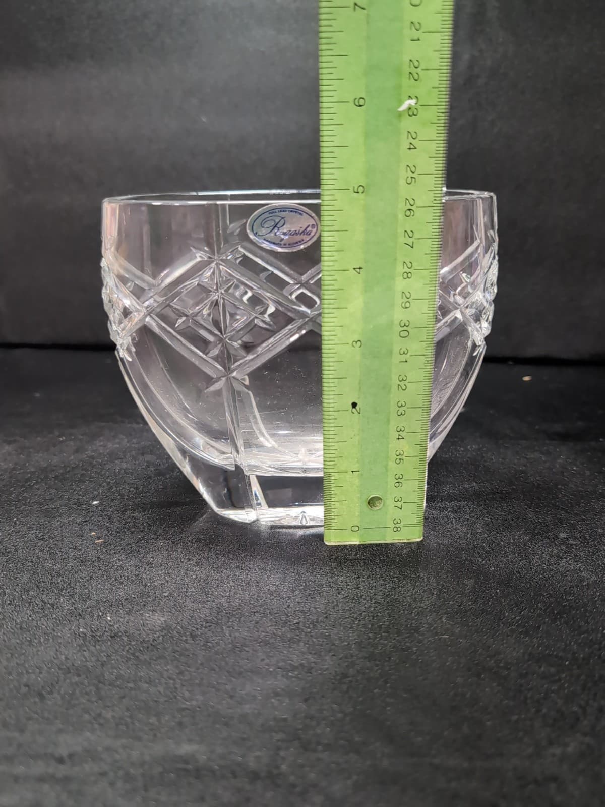 Rogaska Signed Crystal Vase, Heavy Decorative Glass, Elegant Vase, Home Decor - Thumbnail 8