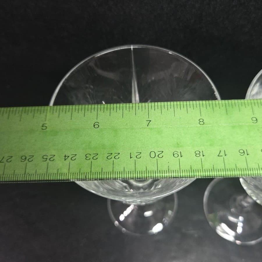 Cristal D'Arques Masquerade Crystal Wine Glasses, Set of 2, Vintage Stemware - Thumbnail 10