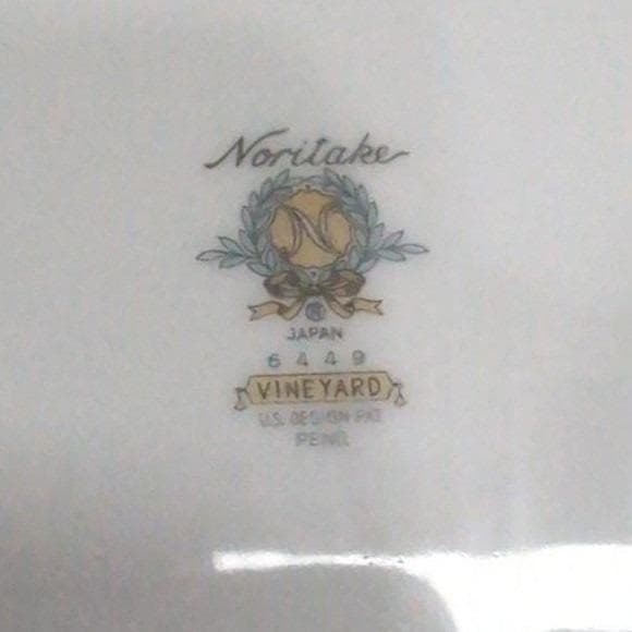 Noritake Vineyard Salad Plates, Set of 4, Vtg Fine China, Replacement Tableware - Thumbnail 5