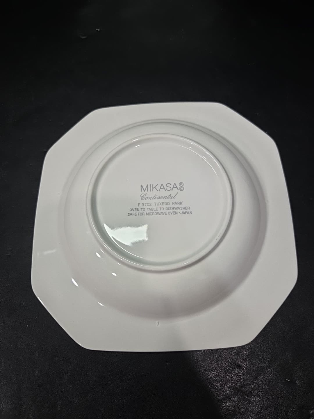Mikasa Octagon Shaped Soup Bowls, Tuxedo Park #F3702, Set Of 2, Dinnerware - Thumbnail 3