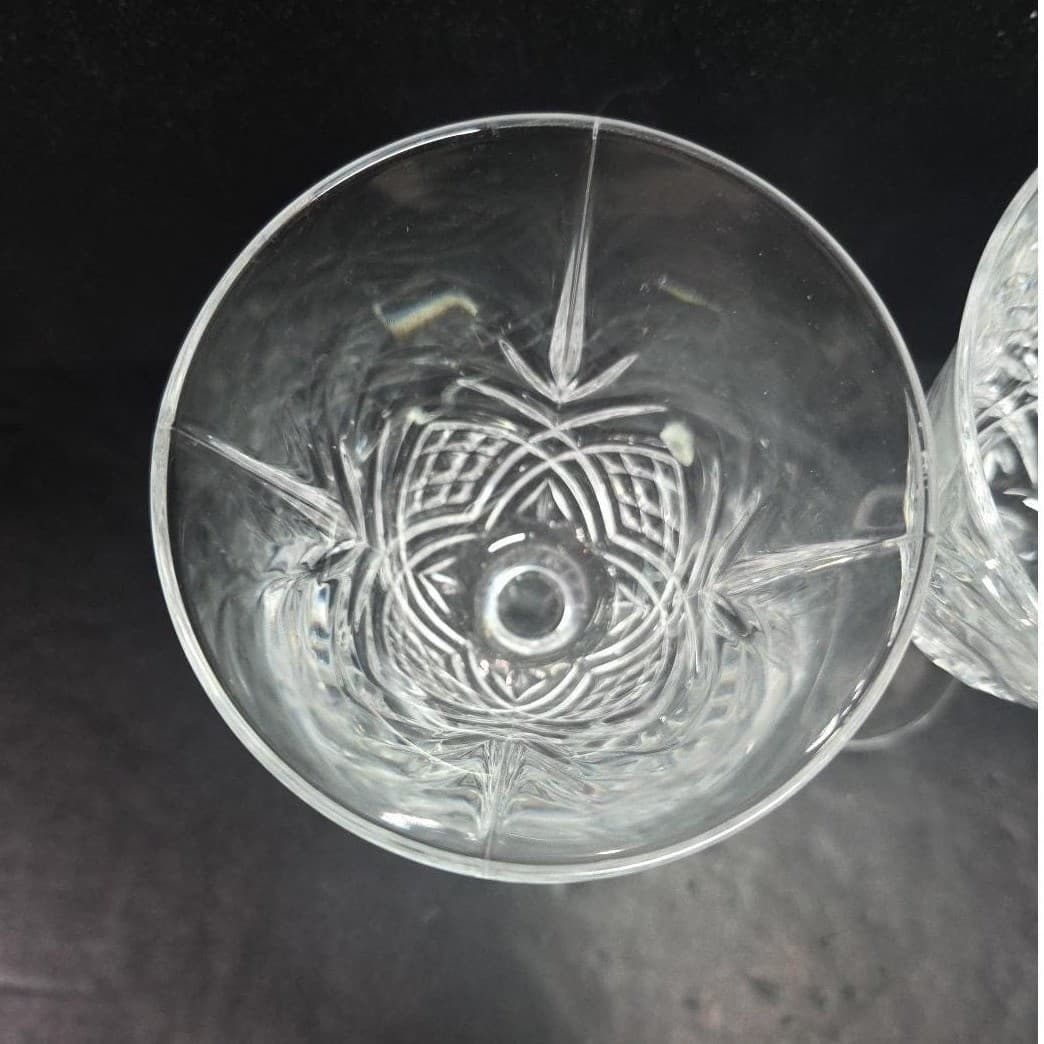 Cristal D'Arques Masquerade Crystal Wine Glasses, Set of 2, Vintage Stemware - Thumbnail 7