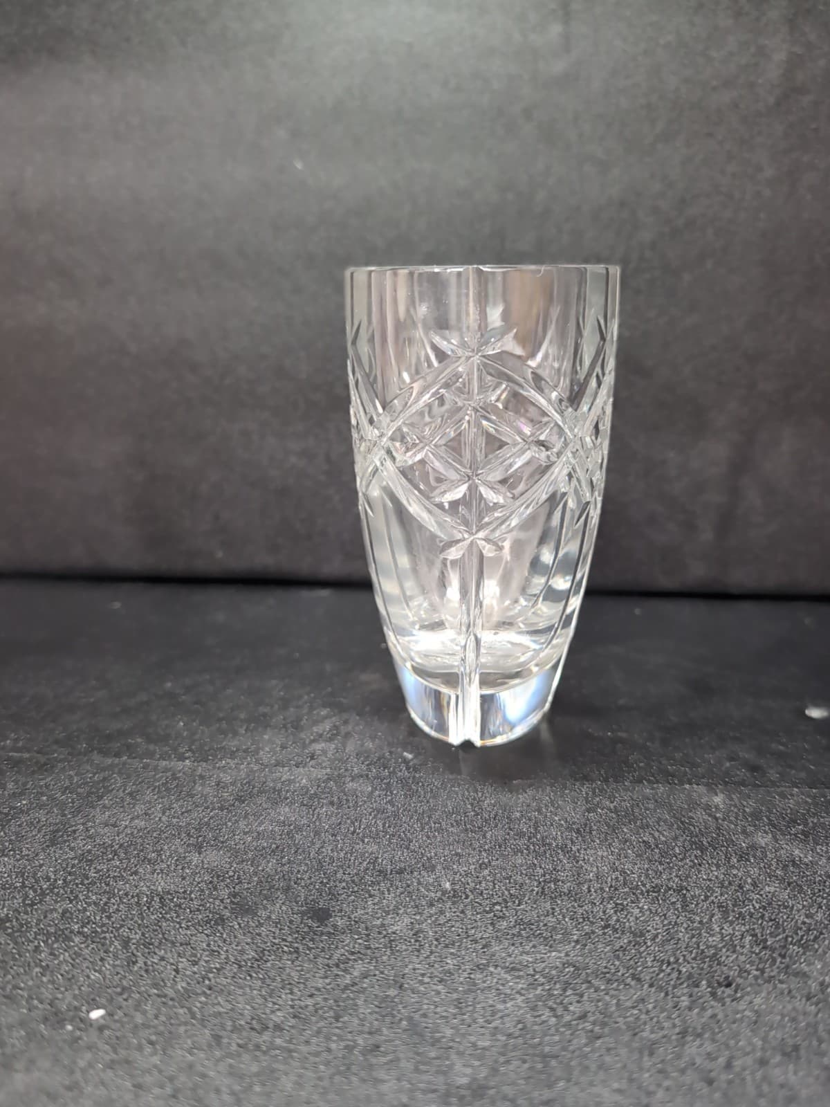 Rogaska Signed Crystal Vase, Heavy Decorative Glass, Elegant Vase, Home Decor - Thumbnail 4