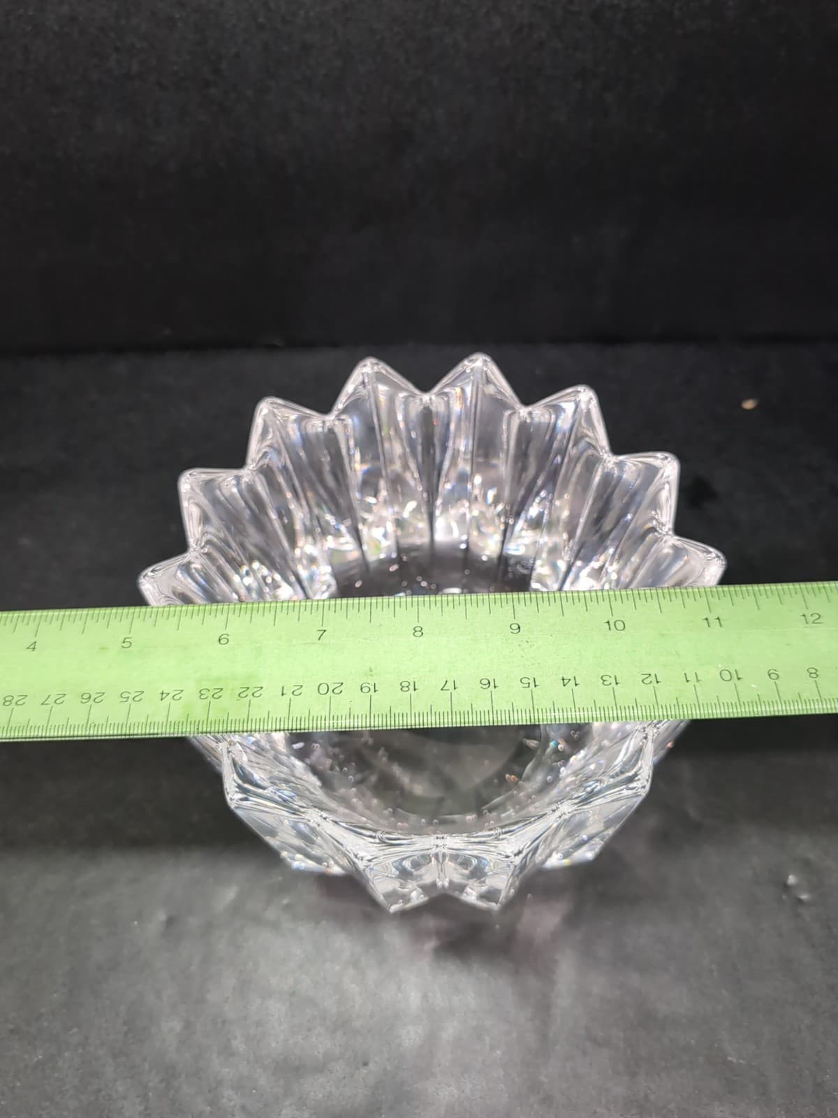 Orrefors Fleur Crystal Vase, Designed by Jan Johansson, Decorative Home Accent - Thumbnail 10