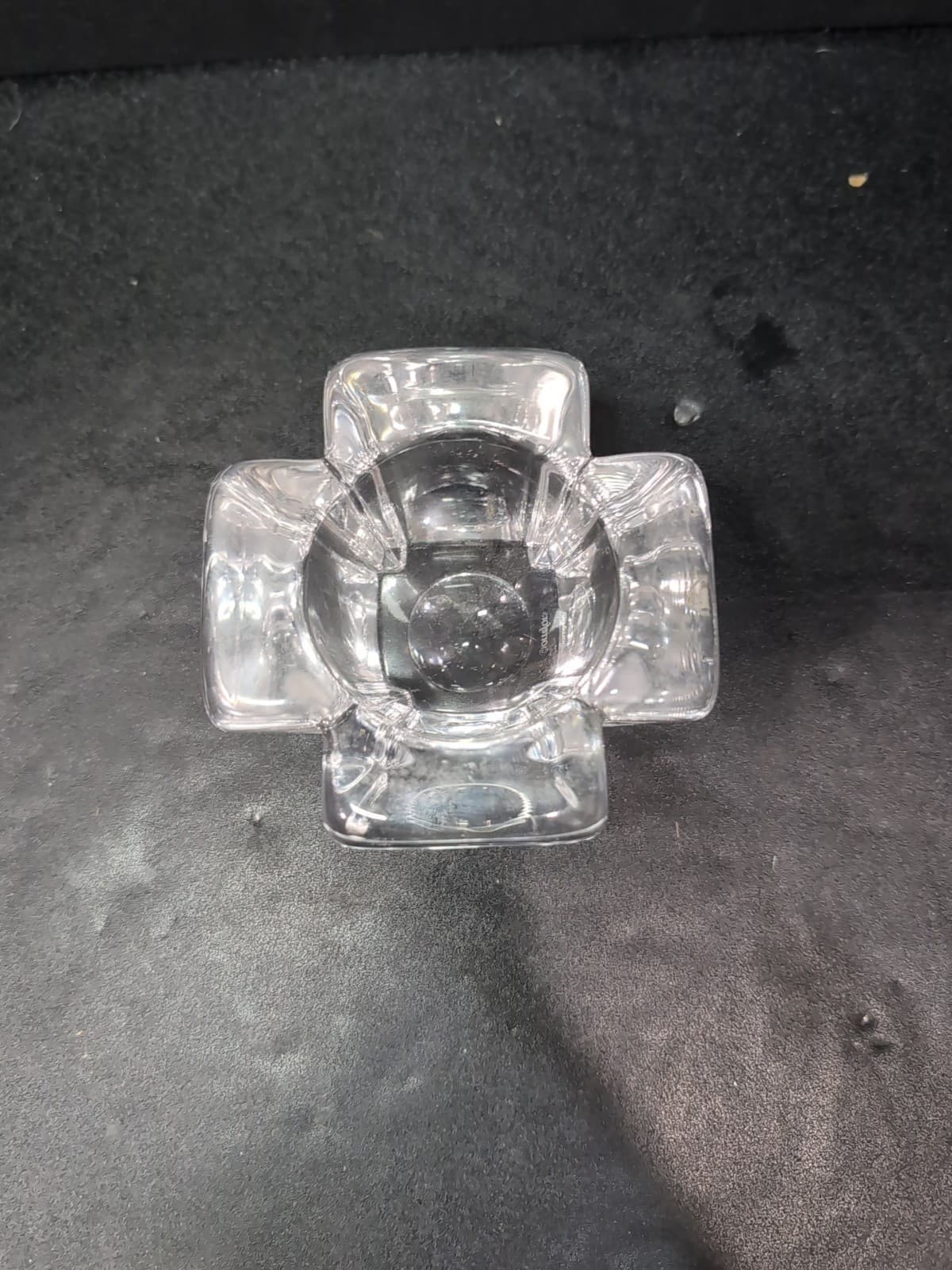 Anna Ehrner Orrefors Cross Votive Candle, Vintage Home Decor, Tea Light Holder - Thumbnail 3