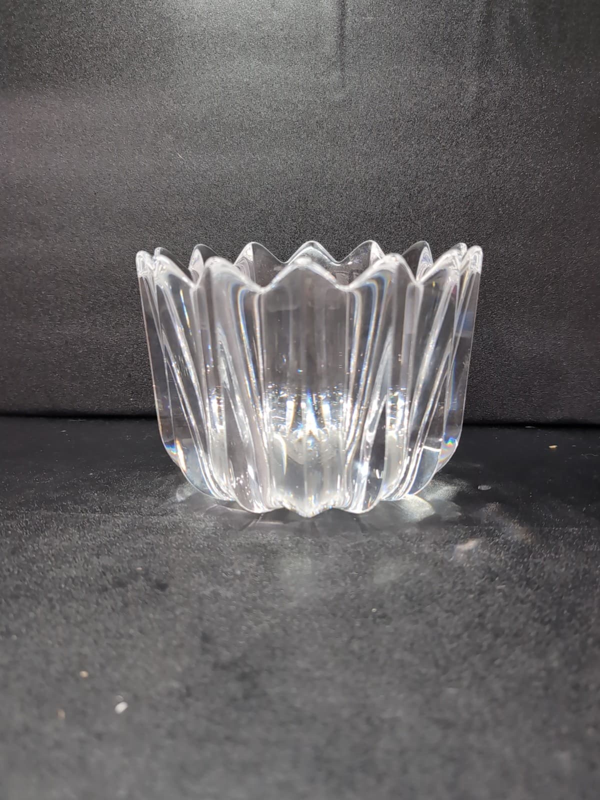Orrefors Fleur Crystal Vase, Designed by Jan Johansson, Decorative Home Accent - Thumbnail 4
