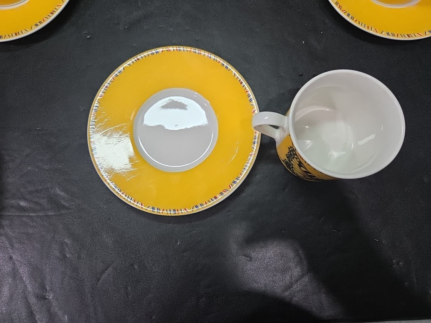 Lynns Maesto Yellow Butterfly Cup And Saucers, Set Of 4, Cottagecore Tea Set - Thumbnail 5